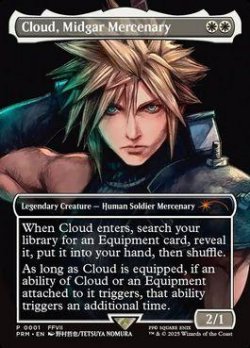 画像1: [英語版/EX]《ミッドガルの傭兵、クラウド/Cloud, Midgar Mercenary》(PRM)