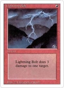 画像1: [英語版/EX]《稲妻/Lightning Bolt》(3ED)