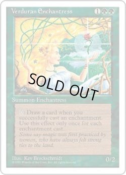 画像1: [日本語版/NM-]《新緑の女魔術師/Verduran Enchantress》(4ED)※黒枠