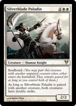 画像1: [英語版]《銀刃の聖騎士/Silverblade Paladin》(AVR)