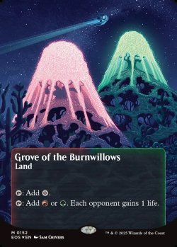 画像1: [日本語版]【FOIL/通常】《燃え柳の木立ち/Grove of the Burnwillows》(EOS)※ギャラクシー