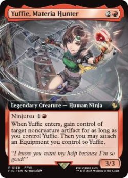 画像1: [英語版]【FOIL/通常】《マテリアハンター、ユフィ/Yuffie, Materia Hunter》(FIC)※拡張アート