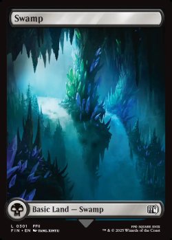 画像1: [日本語版]【FOIL/通常】《沼/Swamp》(FIN)※No.301