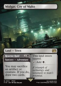 画像1: [日本語版]【FOIL/通常】《魔晄都市、ミッドガル/Midgar, City of Mako》(FIN)※ボーダーレス