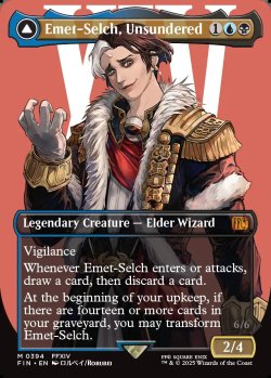 画像1: [日本語版]【FOIL/通常】《オリジナル、アシエン・エメトセルク/Emet-Selch, Unsundered》(FIN)※ボーダーレス