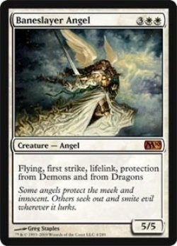 画像1: [英語版]【FOIL/通常】《悪斬の天使/Baneslayer Angel》(M10)