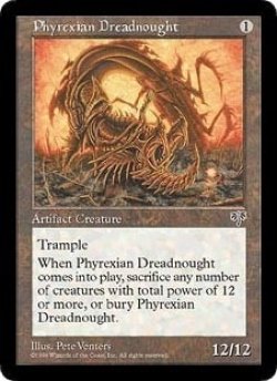 画像1: [英語版/NM-]《ファイレクシアン・ドレッドノート/Phyrexian Dreadnought》(MIR)