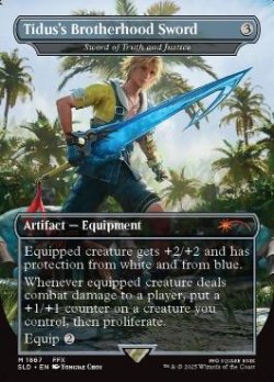 画像1: [日本語版]【FOIL/通常】《真理と正義の剣/Sword of Truth and Justice》(SLD)※ティーダのフラタニティ