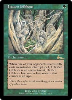 画像1: [英語版/NM-]《隠れたるテナガザル/Hidden Gibbons》(ULG)