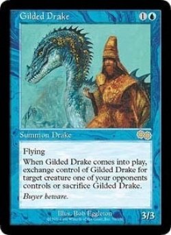 画像1: [日本語版/NM-]《金粉のドレイク/Gilded Drake》(USG)