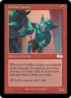 画像1: [英語版/NM-]《ゴブリンの従僕/Goblin Lackey》(USG)