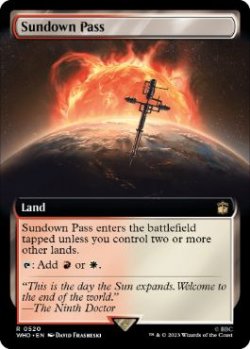 画像1: [英語版/NM-]【FOIL/通常】《日没の道/Sundown Pass》(WHO)※拡張アート