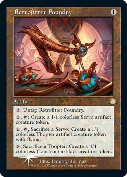 画像1: [英語版]【FOIL/ジャッジ】《改良式鋳造所/Retrofitter Foundry》(PRM) (1)