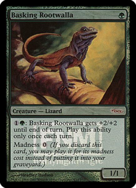 画像1: [英語版/NM-]【FOIL/FNM】《日を浴びるルートワラ/Basking Rootwalla》(PRM) (1)