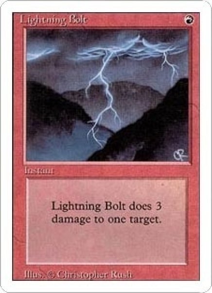 画像1: [英語版/EX]《稲妻/Lightning Bolt》(3ED) (1)