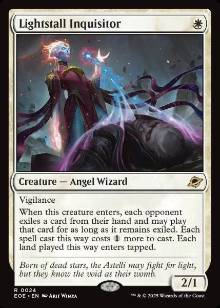 画像1: [英語版]【FOIL/通常】《光逸らしの審問官/Lightstall Inquisitor》(EOE) (1)