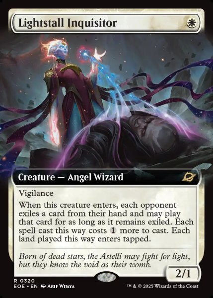 画像1: [日本語版]【FOIL/通常】《光逸らしの審問官/Lightstall Inquisitor》(EOE)※拡張アート (1)
