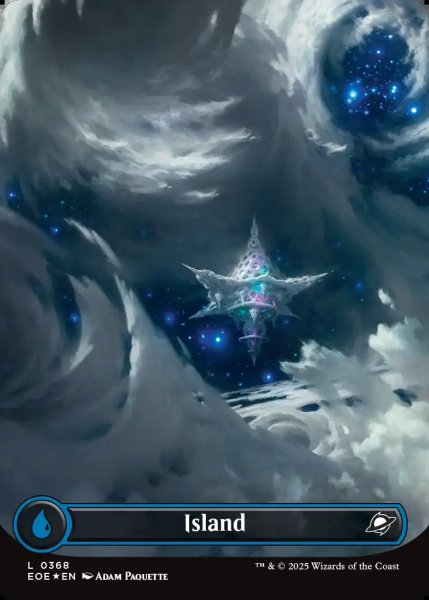 画像1: [日本語版]【FOIL/通常】《島/Island》(EOE)※ギャラクシー・No.368 (1)