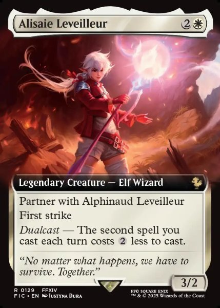 画像1: [英語版]【FOIL/通常】《アリゼー・ルヴェユール/Alisaie Leveilleur》(FIC)※拡張アート (1)
