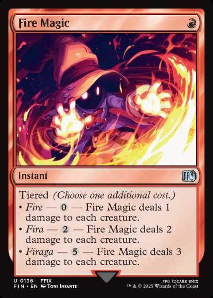 画像1: [日本語版]【FOIL/通常】《炎魔法/Fire Magic》(FIN) (1)