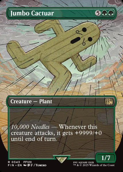 画像1: [英語版]《ジャボテンダー/Jumbo Cactuar》(FIN)※ボーダーレス (1)