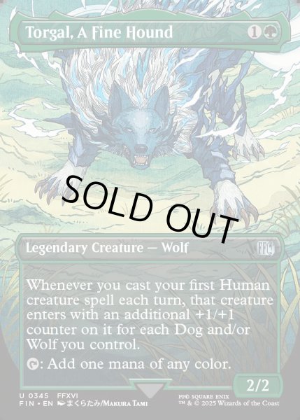 画像1: [日本語版]【FOIL/通常】《盟友、トルガル/Torgal, A Fine Hound》(FIN)※ボーダーレス (1)