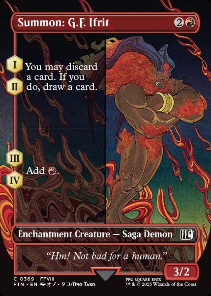画像1: [日本語版]《召喚：G.F.イフリート/Summon: G.F. Ifrit》(FIN)※ボーダーレス (1)