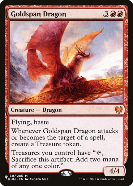 画像1: [英語版]《黄金架のドラゴン/Goldspan Dragon》(LST) (1)
