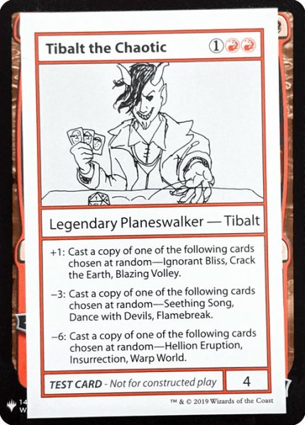画像1: [英語版]《Tibalt the Chaotic》(MB1)※PWシンボル付き・テストカード (1)