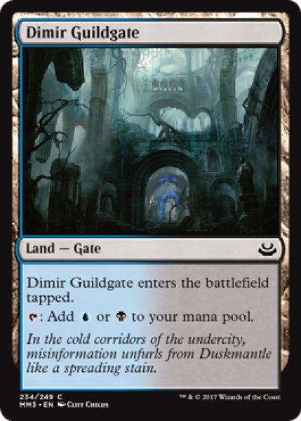 画像1: [日本語版]【FOIL/通常】《ディミーアのギルド門/Dimir Guildgate》(MM3) (1)