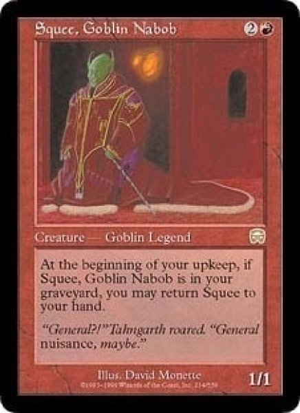 画像1: [英語版/PLD]《ゴブリンの太守スクイー/Squee, Goblin Nabob》(MMQ) (1)