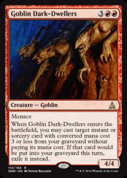 画像1: [日本語版]《ゴブリンの闇住まい/Goblin Dark-Dwellers》(OGW) (1)