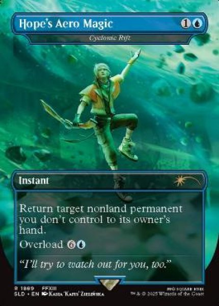 画像1: [日本語版]【FOIL/通常】《サイクロンの裂け目/Cyclonic Rift》(SLD)※ホープの魔法「エアロガ」 (1)