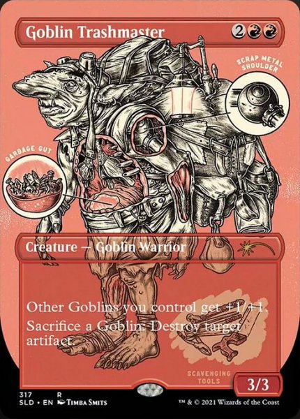 画像1: [英語版]【FOIL/通常】《ゴブリンの損壊名手/Goblin Trashmaster》(SLD) (1)