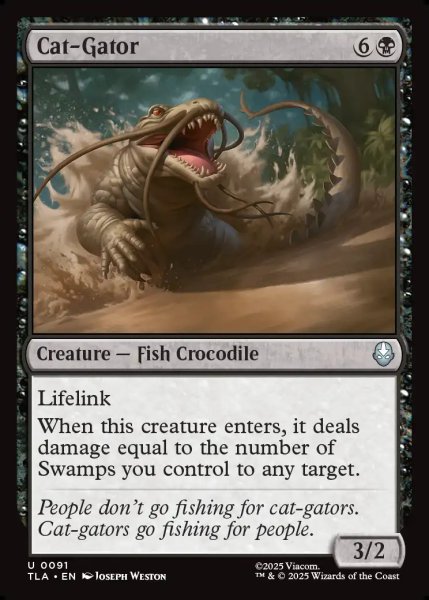 画像1: [日本語版]【FOIL/通常】《ナマズワニ/Cat-Gator》(TLA) (1)