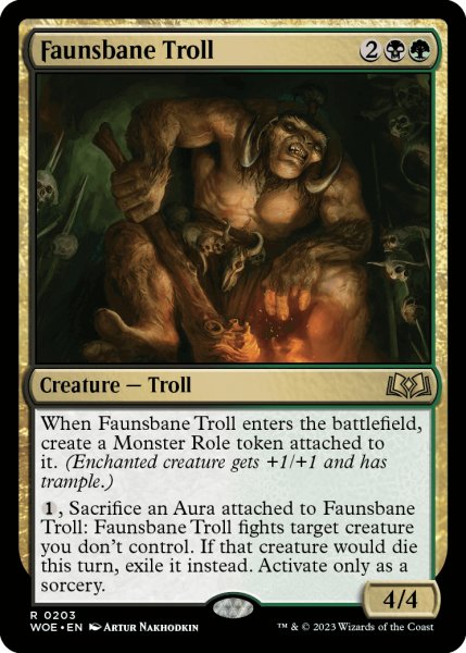 画像1: [日本語版]【FOIL/通常】《フォーン忌みのトロール/Faunsbane Troll》(WOE) (1)