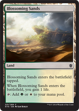 英語版 花咲く砂地 Blossoming Sands Ktk Mtgシングルカード 通信販売 ゲームショップ とど