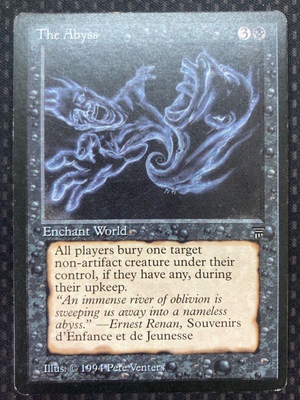 ノークレー ヤフオク! - MTG The Abyss 英語版 LEG 黒 R ノーリター