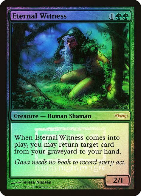 英語版 Foil Fnm 永遠の証人 Eternal Witness Prm Mtgシングルカード 通信販売 ゲームショップ とど